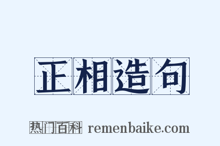 正相造句是什么意思的图片